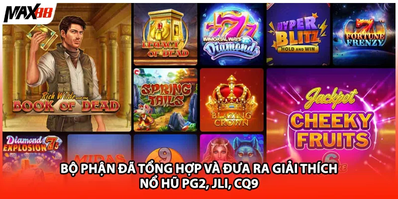 Bộ phậnđã tổng hợp và đưa ra giải thích nổ hũ pg2, jli, cq9 