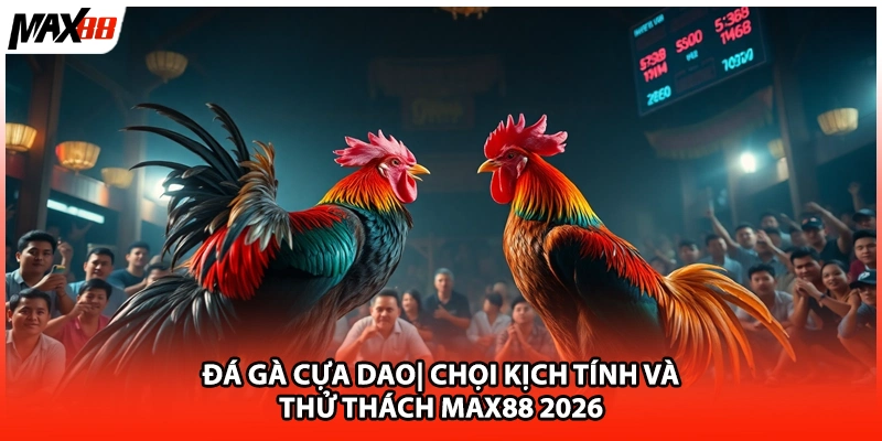 Đá Gà Cựa Dao| Chọi Kịch Tính Và Thử Thách Max88 2026