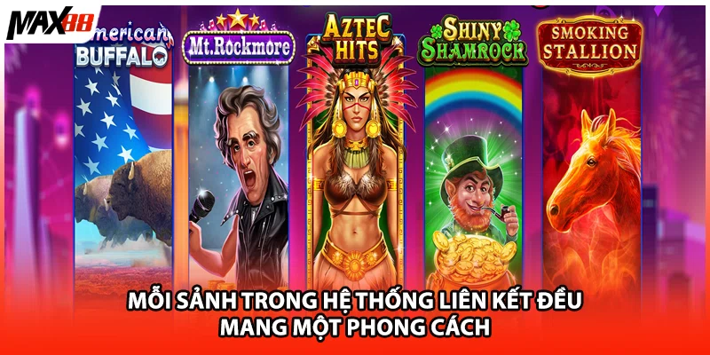 Mỗi sảnh trong hệ thống liên kết đều mang một phong cách 