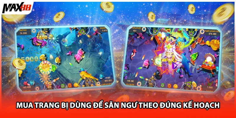Mua trang bị dùng để săn ngư theo đúng kế hoạch
