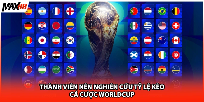 Thành viên nên nghiên cứu tỷ lệ kèo cá cược Worldcup